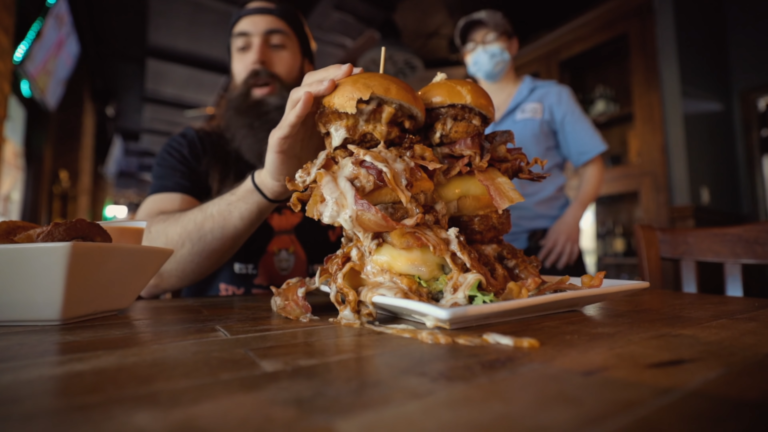 TEAK'S TWIN BURGER TOWER CHALLENGE